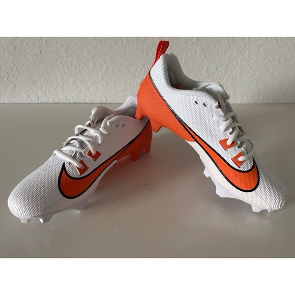 Nike Vapor Edge Speed 360 2 White Orange Football Cleats FQ4045-100 Men’s 8.5 - Picture 1 of 10
